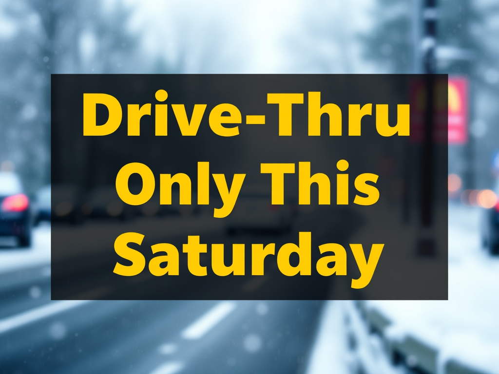 EAST COUNTY FOOD PANTRY WILL BE OPEN FOR DRIVE THRU ONLY THIS SATURDAY, JANUARY 3RD